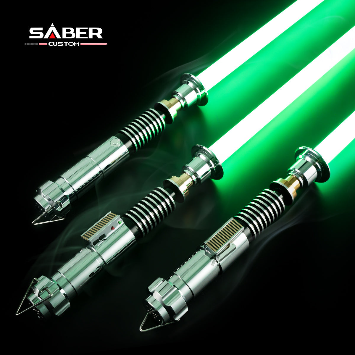 SaberCustom Skywalker's Green Lightsaber Anakin Lightsaber Xenopixel v3 Light Saber Smooth Swing Infinite Colors Changing 16 Sound Fonts